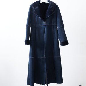 Be faux shearling empire waist coat